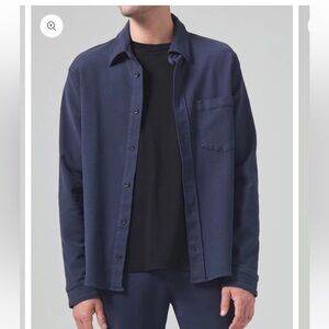 NWT! Citizens Of Humanity Luca Bucket Dye Shirt in Night Flight - Size L Men’s